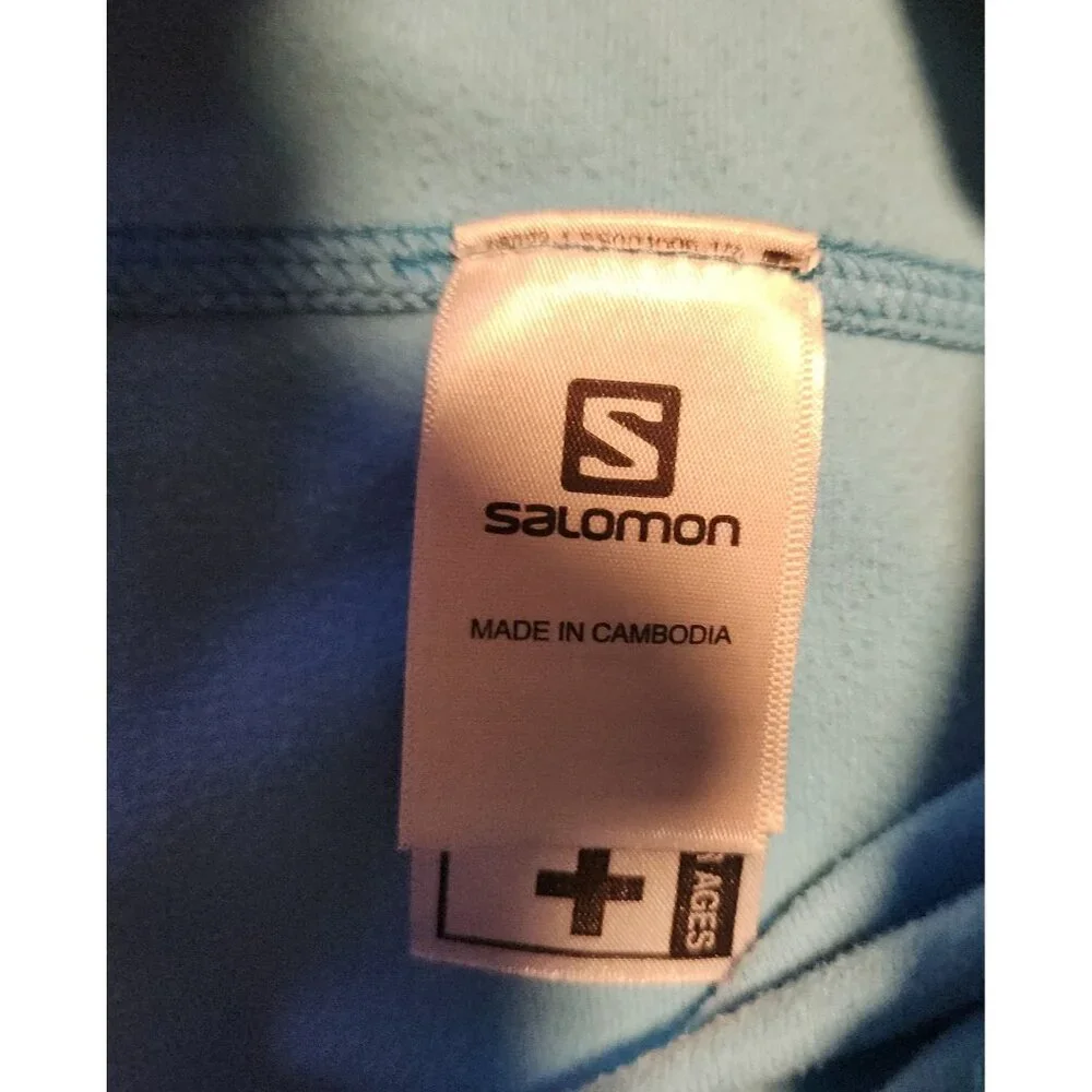 Salomon‎ ActiTherm Jacket Light Blue Activewear Outdoor Skiing Womens Large